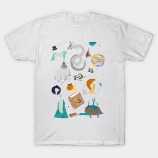 The Never Ending Story paper cut illustration T-Shirt